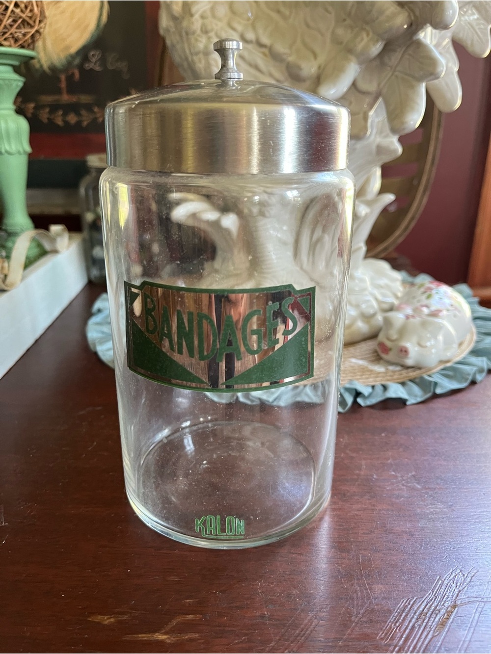 Vintage Kalon by Profex glass medical apothecary jar